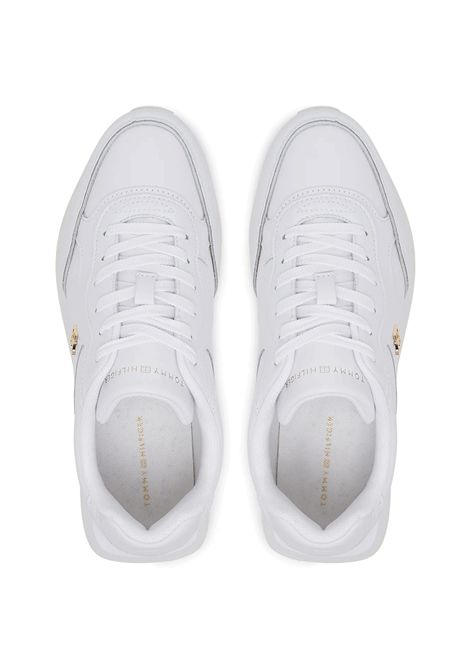 Tommy Hilfiger Leather Runner Shoes White Women TOMMY HILFIGER | Sneakers | FW0FW08696-YBS